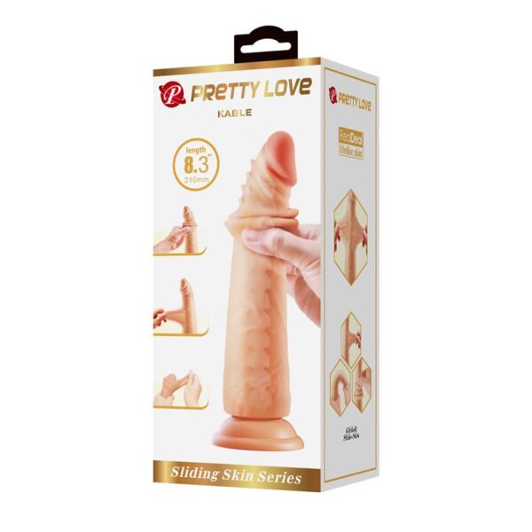 Dildo con Piel Deslizante Kable 8.3 - 21 cm - Imagen 14