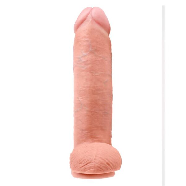 King Cock Pene con Testículos de 12 - Color Natural