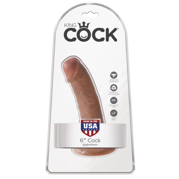 King Cock Pene de 6 - Bronceado - Imagen 4