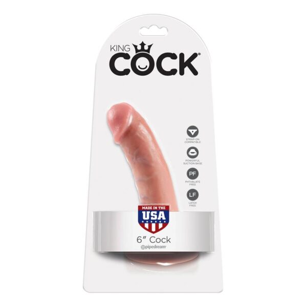 King Cock Pene de 6 - Color Natural - Imagen 5