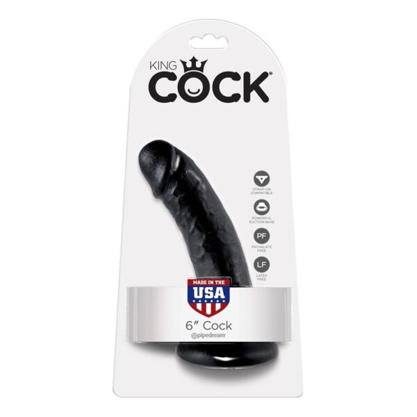King Cock Pene de 6 - Color Negro - Imagen 4