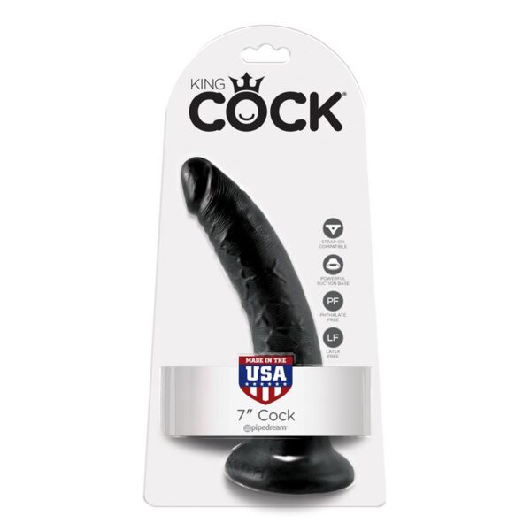 King Cock Pene de 7 - Color Negro