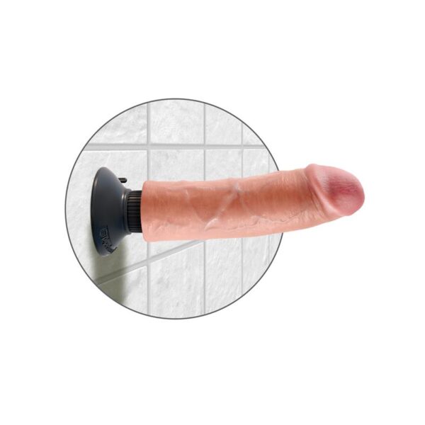 King Cock Vibrador Realístico 8 - Color Natural - Imagen 6