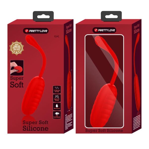 Kirk Huevo Vibrador Rojo