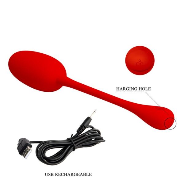 Knucker Huevo Vibrador Rojo