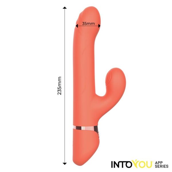 Mindy Vibrador con Anillo de Bolas Up and Down, Finger y Pulsación con APP