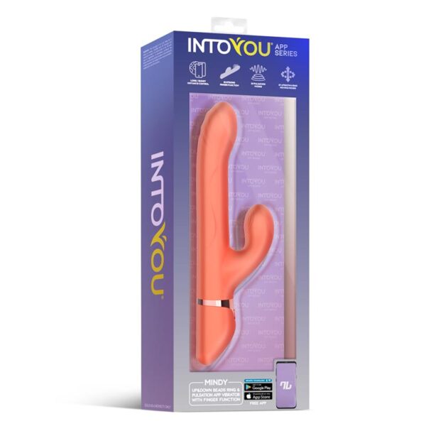 Mindy Vibrador con Anillo de Bolas Up and Down, Finger y Pulsación con APP