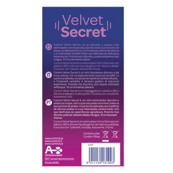 Mini Vibrador Velvet Secret 5 Funciones