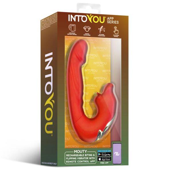 Mouty Vibrador con Función de Mordisqueo y Flipping con App