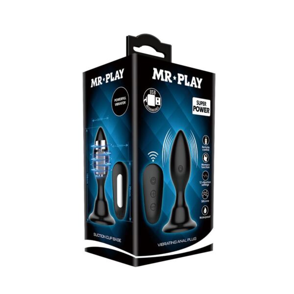 Mr. Play Vibrating Anal Plug with Remote Cl50