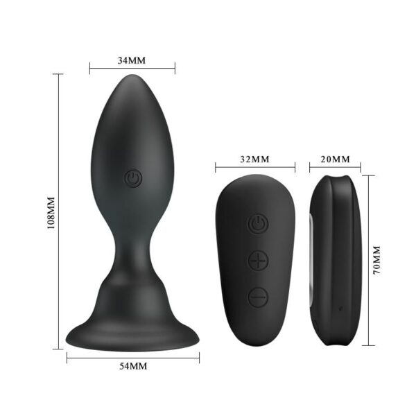 Mr. Play Vibrating Anal Plug with Remote Cl50