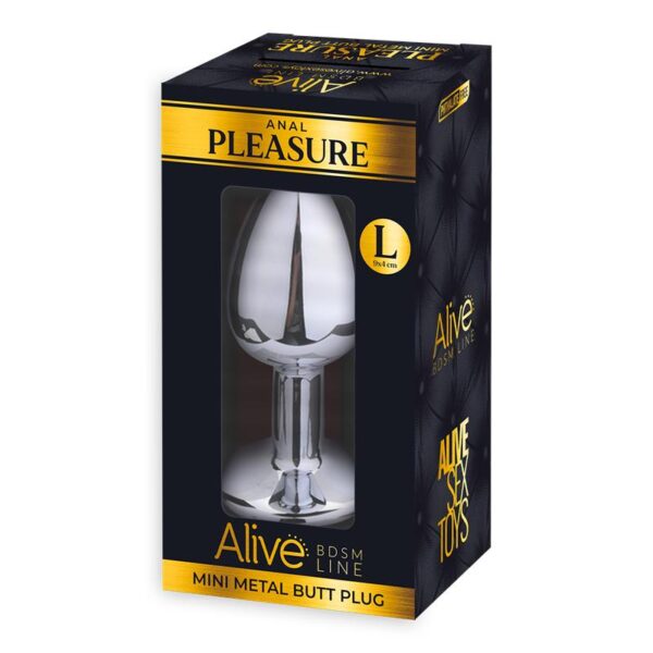 Plug Anal con Joya Negro Talla L - Imagen 3