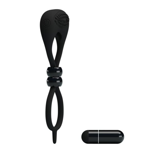 Pretty Love Anillo Vibrador Locker Color Negro - Imagen 5