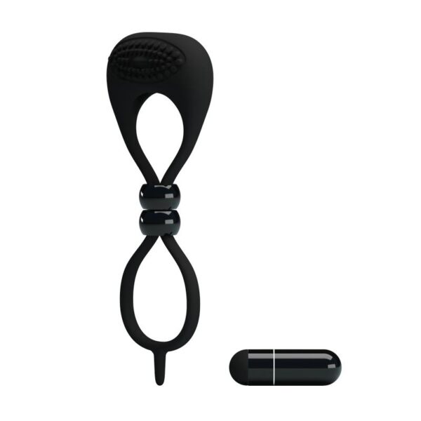 Pretty Love Anillo Vibrador Locker Color Negro - Imagen 6