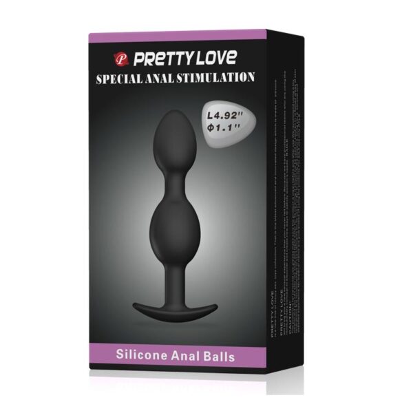 Pretty Love Plug Anal Pesado Color Negro - Imagen 7