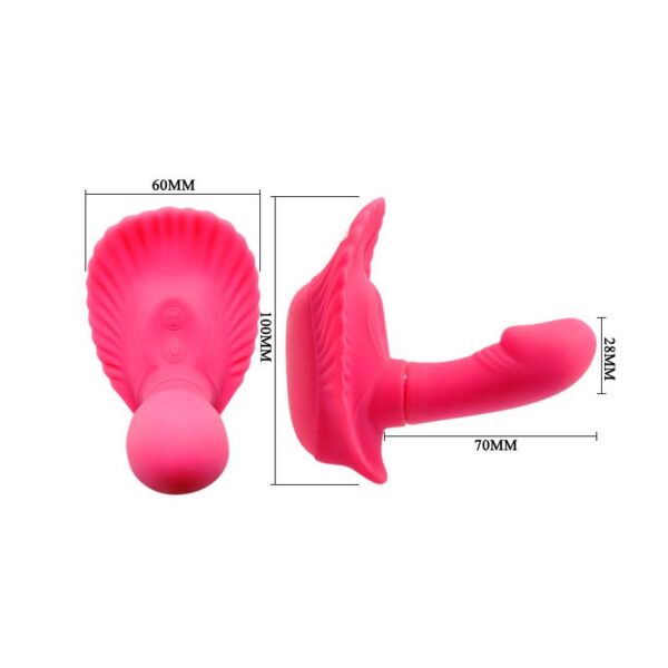 Pretty Love Vibrador a Control Remoto Fancy Clamshell Color Rosa - Imagen 8