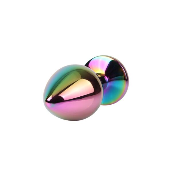 Rainbow Gem Plug Anal Multicolor con Joya Talla M - Imagen 6