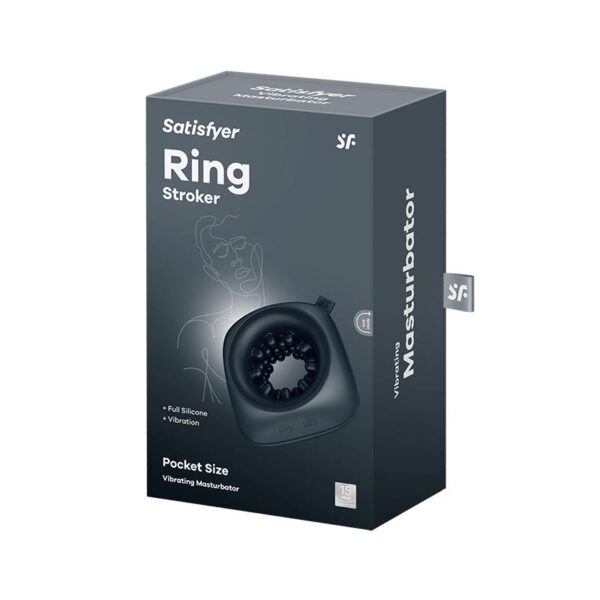 Ring Stroker Anillo Maturbador Tamaño Viaje Negro