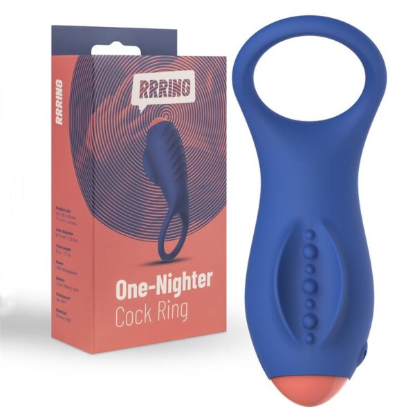 Rring One Nighter Anillo para el Pene con Vibración USB Silicona