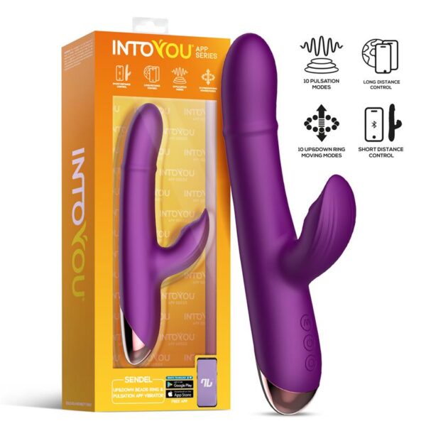 Sendel Vibrador con Anillo de Bolas Internas Up and Down y Pulsación con App