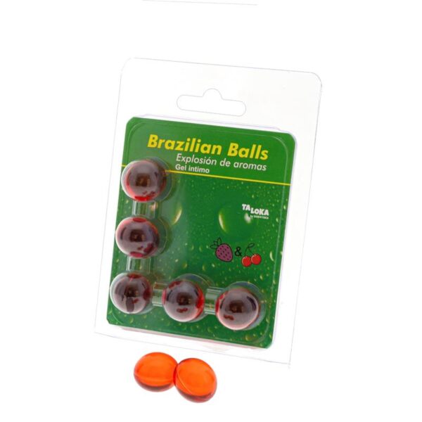 Set 5 Brazilian Balls Explosion Aroma Fresa y Cereza