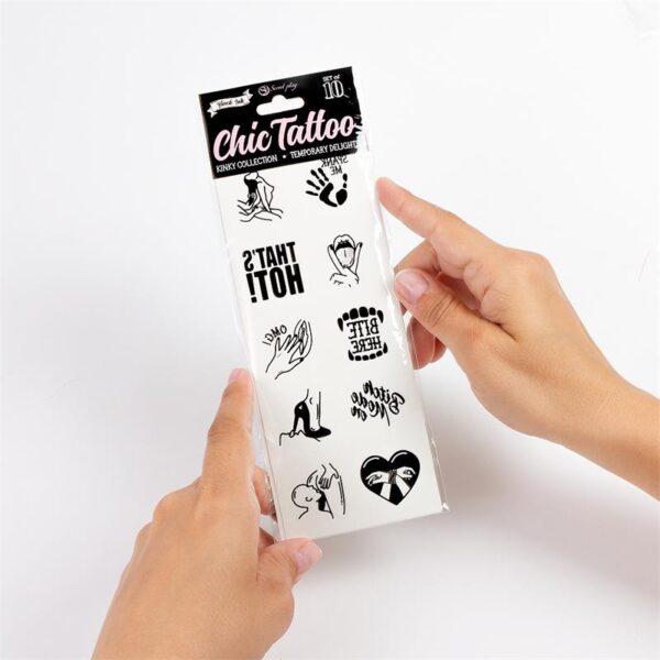 Set de 10 Tattoos Temporales Kinky Collection - Imagen 5