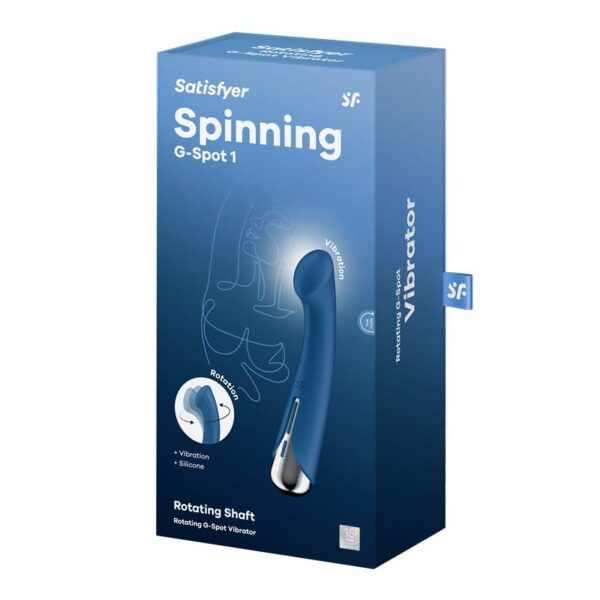 Spinning G-Spot 1 Vibrador y Rotador Azul