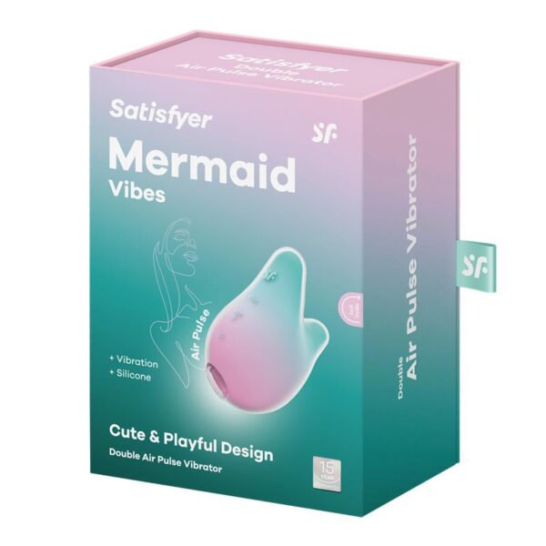 Succionador de Clítoris Mermaid Vibes Menta y Rosa - Imagen 2