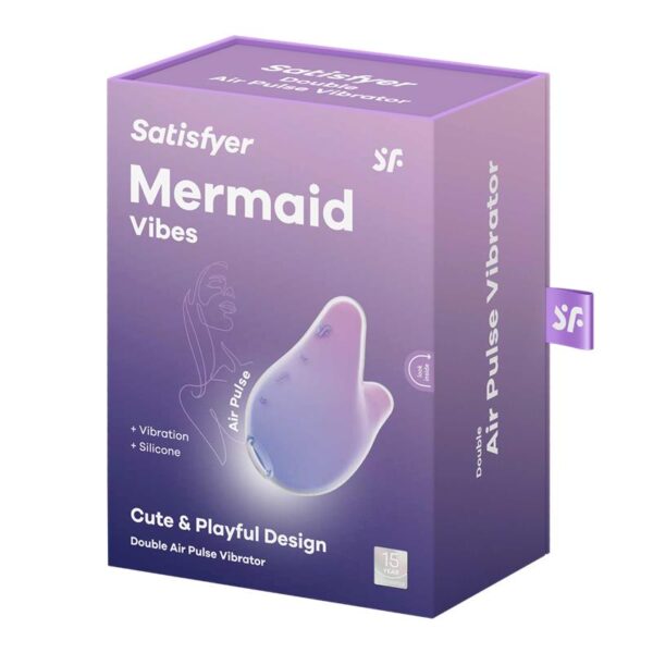 Succionador de Clítoris Mermaid Vibes Violeta y Rosa - Imagen 2