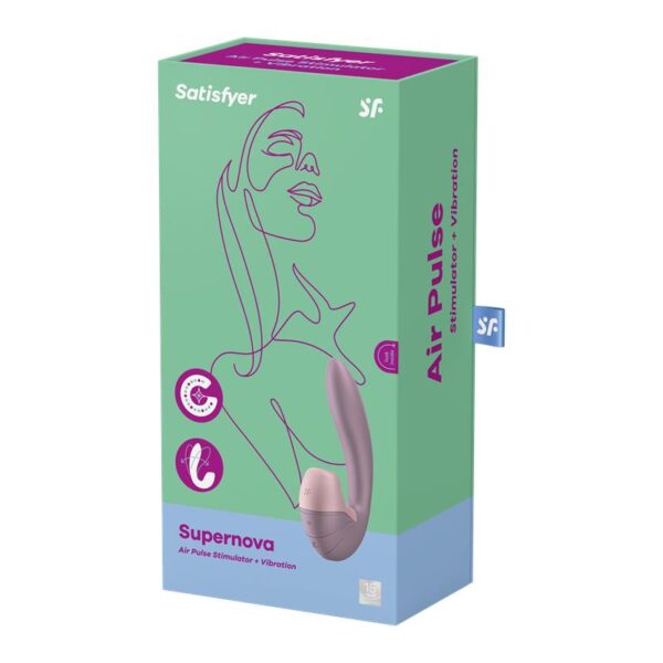 Supernova Old Rose Succionador y Vibrador Super Flexible USB - Imagen 5