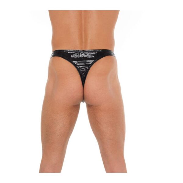 Tanga Negro Brillante Talla Única