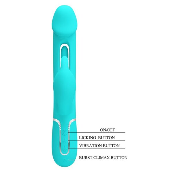 Vibrador con Lengua Kampas Verde