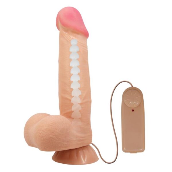 Vibrador Realista con Control Remoto, Doble Densidad y Piel Deslizante