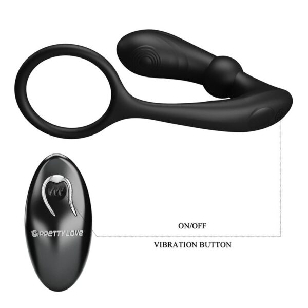 Warren Plug Anal y Anillo para el Pene con Vibración y Pulsación a Control Remoto - Imagen 9