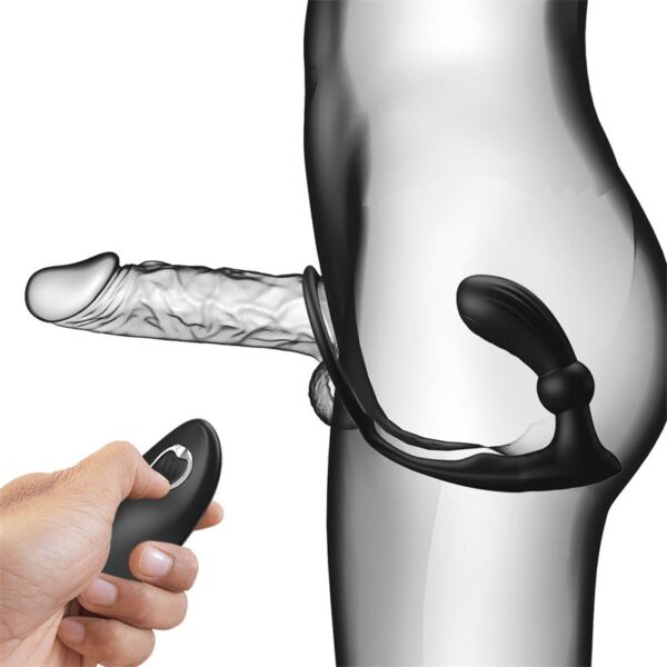 Warren Plug Anal y Anillo para el Pene con Vibración y Pulsación a Control Remoto - Imagen 4