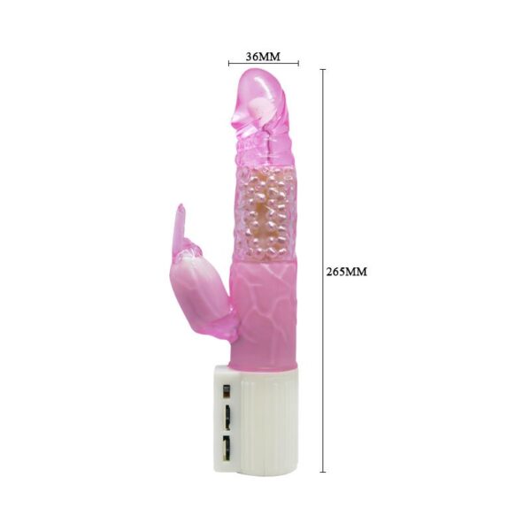 Baile Vibrador Transparente Color Rosa - Imagen 9