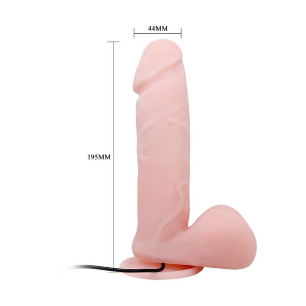 Dildo con Vibración y Rotación con Control Remoto - Imagen 7