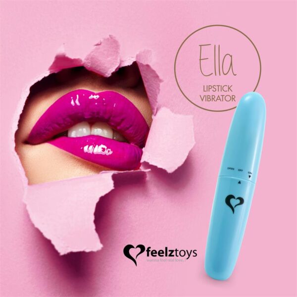 Ella Lipstick Vibrador Light Blue - Imagen 3