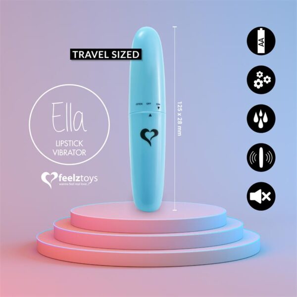 Ella Lipstick Vibrador Light Blue - Imagen 4