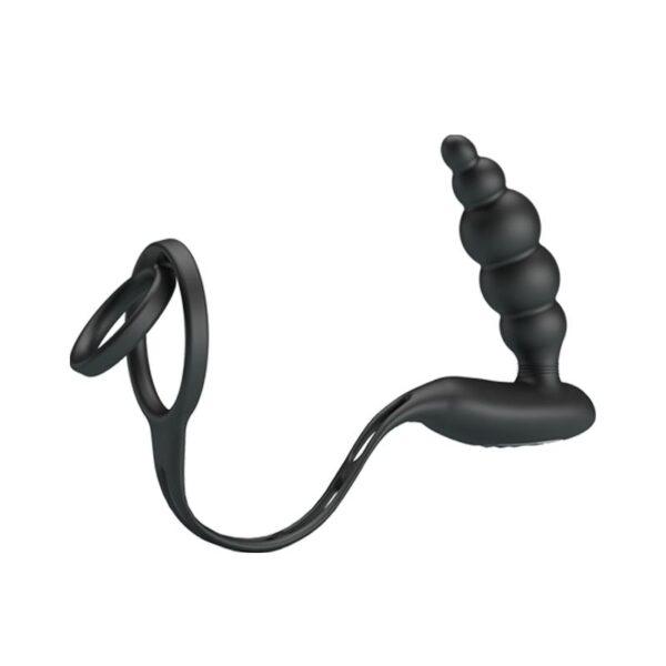 Plug Anal con Anillo para el Pene con Vibración