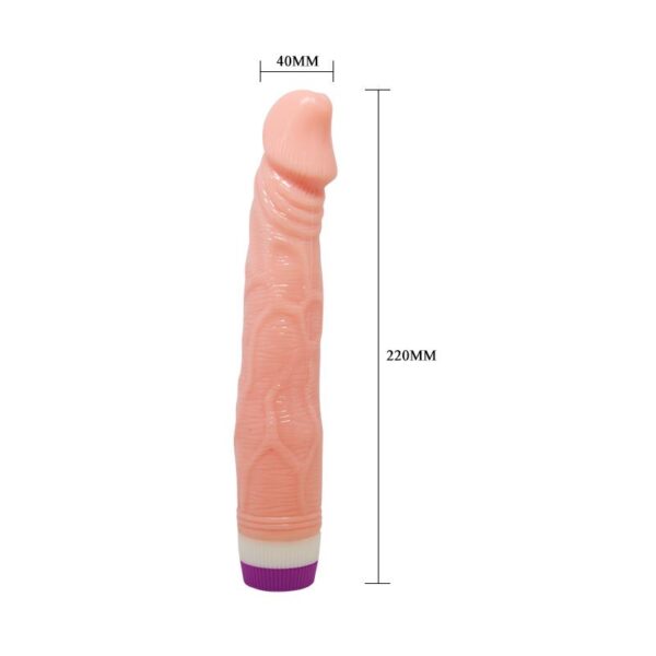 Vibrador Color Natural 22 cm - Imagen 3