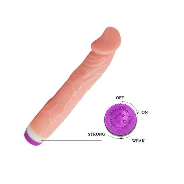 Vibrador Color Natural 22 cm - Imagen 8