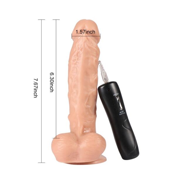 Vibrador y Rotador Realista Eden 16 cm - Imagen 5