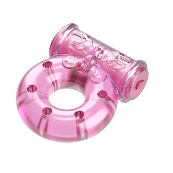 Baile Anillo Vibrador con Preservativo Color Rosa - Imagen 6