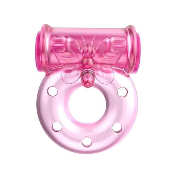 Baile Anillo Vibrador con Preservativo Color Rosa - Imagen 8