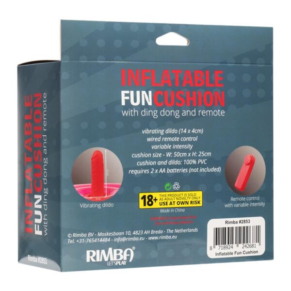 Cojín Hinchable con Dildo, Vibración y Control Remoto Ding Dong - Imagen 5