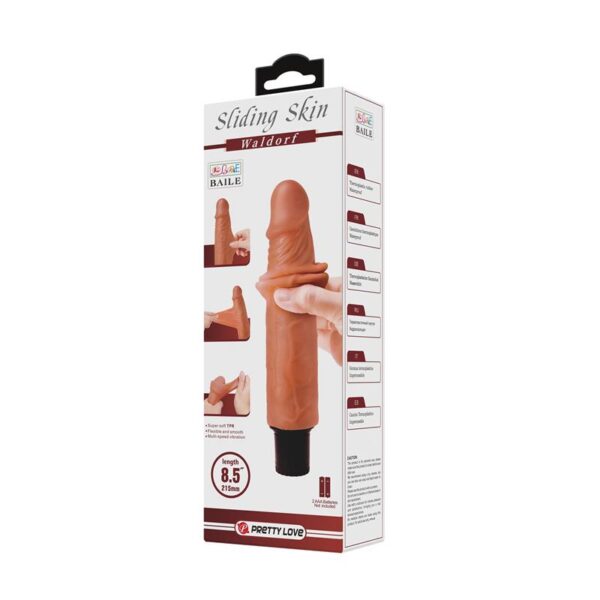 Dildo Sliding Skin Waldorf 8,5 - Imagen 6