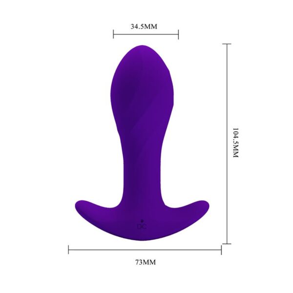 Estimulador Anal con Vibración Púrpura - Imagen 10