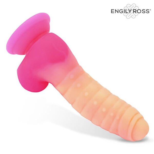 Scalidor Dildo Unicorn Brilla en la Oscuridad Silicona Líquida 18 cm - Imagen 3