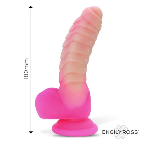 Scalidor Dildo Unicorn Brilla en la Oscuridad Silicona Líquida 18 cm - Imagen 8